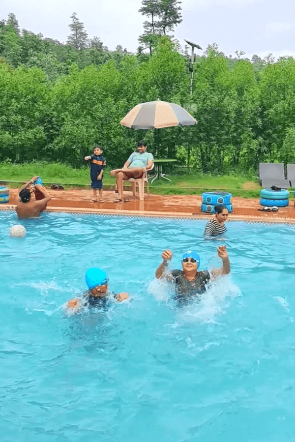 Swimming Pool Resort in Saputara
